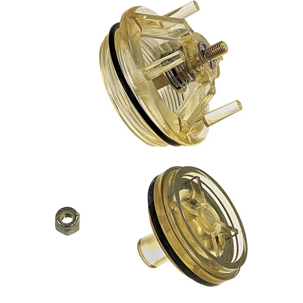 Bonnet Repair Kit - Plastic, Rubber, Metal - Includes Bonnet and Nut, 2pcs